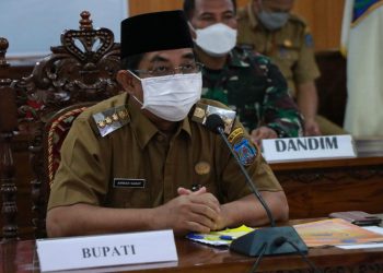 Bupati Anwar Sadat Ikuti Rakor Virtual Kepala Daerah Seluruh Indonesia Bersama Presiden Joko Widodo
