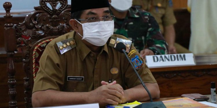 Bupati Anwar Sadat Ikuti Rakor Virtual Kepala Daerah Seluruh Indonesia Bersama Presiden Joko Widodo