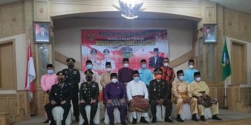 Dandim 0420/Sarko Hadiri Upacara Hari Lahir Pancasila di Kantor Bupati Sarolangun Secara Virtual