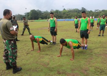 Kodim 0420/ Sarko Gelar Tes Kesegaran Jasmani Periodik Dan UKP 