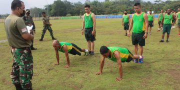 Kodim 0420/ Sarko Gelar Tes Kesegaran Jasmani Periodik Dan UKP 
