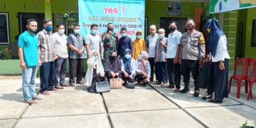 Babinsa Koramil  042-09/Bangko Bersama Camat Nalo Tantan Monitoring Penerima Suntikan Vaksin