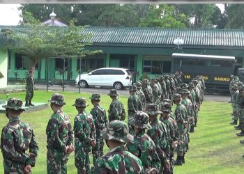 Satgas TMMD Ke 111 Tiba Di Induk Pasukan