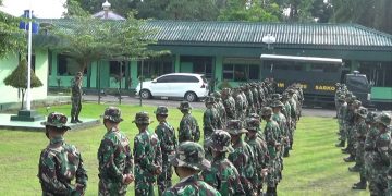 Satgas TMMD Ke 111 Tiba Di Induk Pasukan