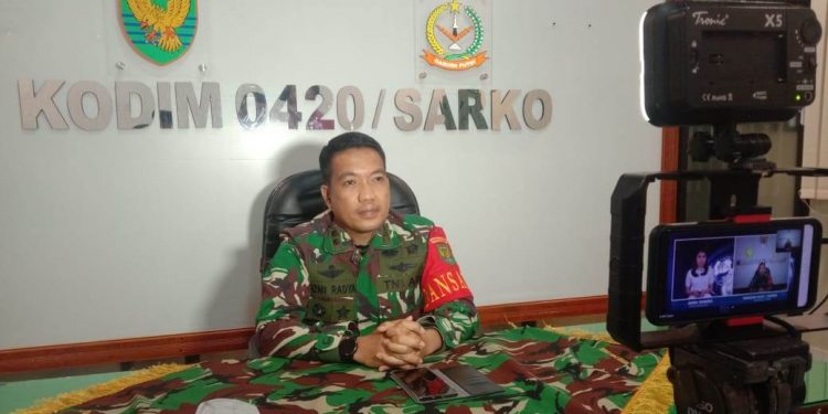 Dandim 0420/Sarko Bicara TMMD Live Di TV Nasional 