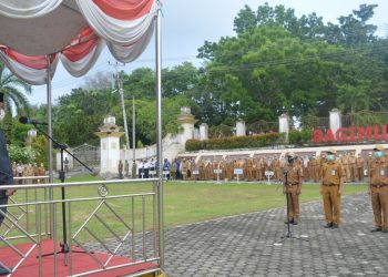 Pimpin Apel Perdana,  Pj Sekda Merangin Minta ASN Patuhi Prokes Cegah  Covid-19
