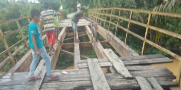 Jembatan Desa Sungai Ulak Yang Rusak Parah Akan Segera Dilakukan Perbaikan