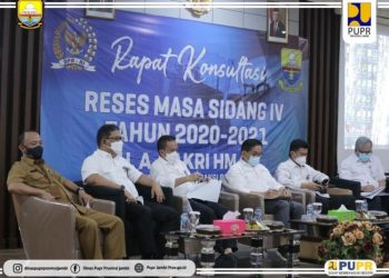 Dinas PUPR Bersama Anggota DPR RI Komisi V Dapil Jambi Rapat Konsultasi