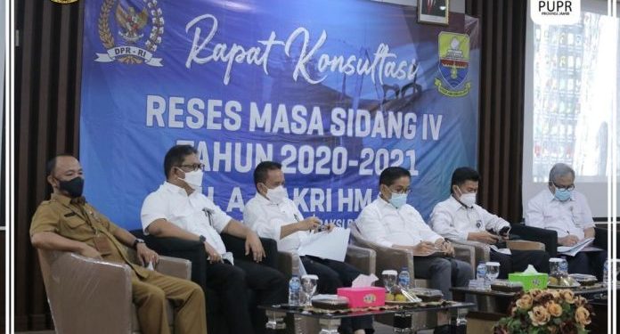 Dinas PUPR Bersama Anggota DPR RI Komisi V Dapil Jambi Rapat Konsultasi