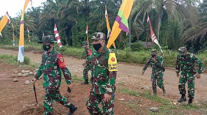 Tinjau Lokasi TMMD di Merangin, Tim Wasev Mabesad Apresiasi Realisasi Fisik 