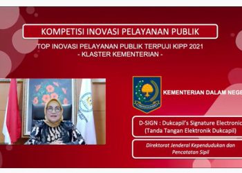 Tiga Tahun Berturut-Turut Dukcapil Raih Top Inovasi Terpuji KIPP Kemenpan RB 
