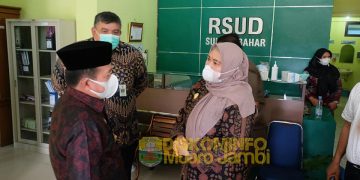 Bupati Masnah Sambut Kunker Gubernur Al Haris Tinjau RSUD Kec. Sungai Bahar