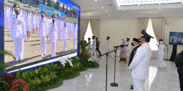 Mendagri Dampingi Wapres Lantik Pamong Praja Muda IPDN Angkatan XXVIII 