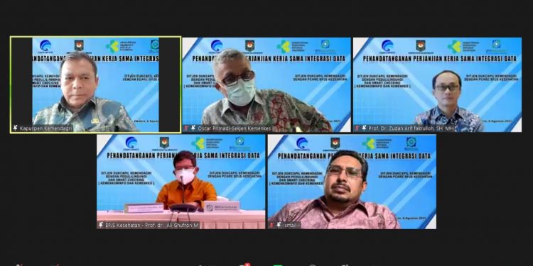Percepat Vaksinasi, Ditjen Dukcapil Jalin Kerja Sama Integrasikan Data Dengan Kemenkominfo Dan BPJS Kesehatan