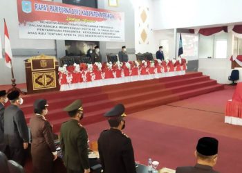 DPRD Merangin Menggelar Sidang Paripurna Dengarkan  Pidato Kenegaraan Presiden RI