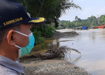 Pantau Kondisi Jalan Yang Putus, H Mashuri :  Putusnya Jalan Akibat PETI