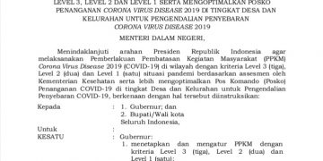 Kabupaten Merangin Turun Ke PPKM Level 3