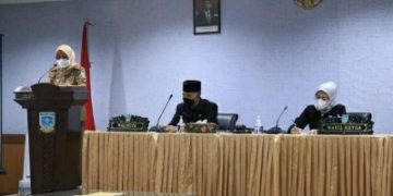 DPRD Kota Jambi Gelar Paripurna Dalam Penyampaian Laporan Hasil Kerja Banggar
