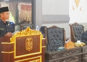 DPRD Merangin Gelar Rapat Paripurna Dengarkan Penyampaian Bupati Tentang Lima  Ranperda 2021
