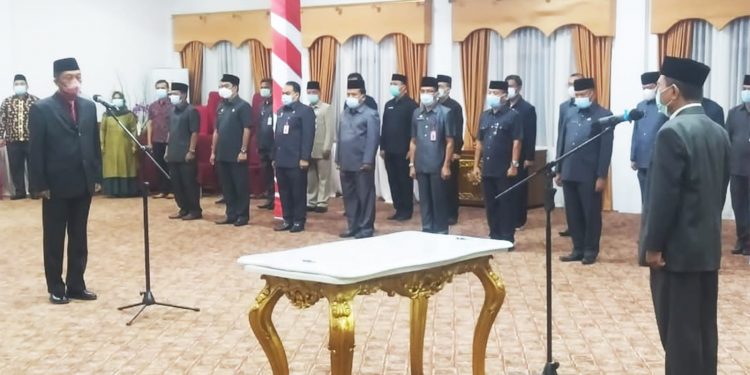 Bupati H Mashuri Lantik Fajarman Menjadi Pj Sekda Merangin
