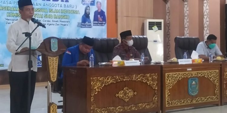 H. Mashuri Buka Mapaba PMII Komisariat STAI SMQ Bangko 2021