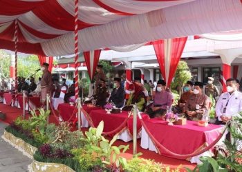 Ketua DPRD Kota Jambi Hadiri Upacara Peringatan HUT Pemkot Jambi ke-75