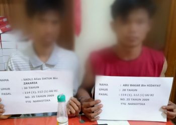 Satres  Narkoba Polres Merangin Bekuk Dua Orang Pengedar Shabu