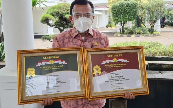 Provinsi Jambi Raih 2 Penghargaan di Bidang Pertanian Oleh Wapres