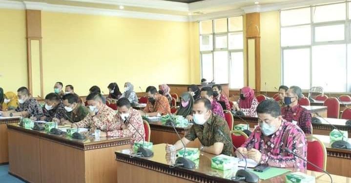 Bupati Fadhil Pimpin Rakor MCP KPK RI dengan OPD di Linkup Pemda Batanghari
