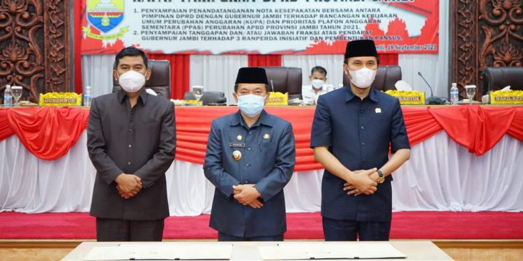 Gubernur Jambi Hadiri Rapat Penandatangan Kesepakatan Terhadap KUPA PPAS