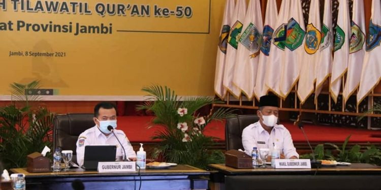 Pelaksanaan MTQ Ke 50, Gubernur Al Haris Perketat Protokol Kesehatan