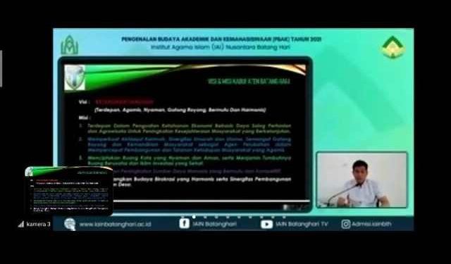 Secara Virtual, Bupati Batanghari Jadi Pemateri PBAK