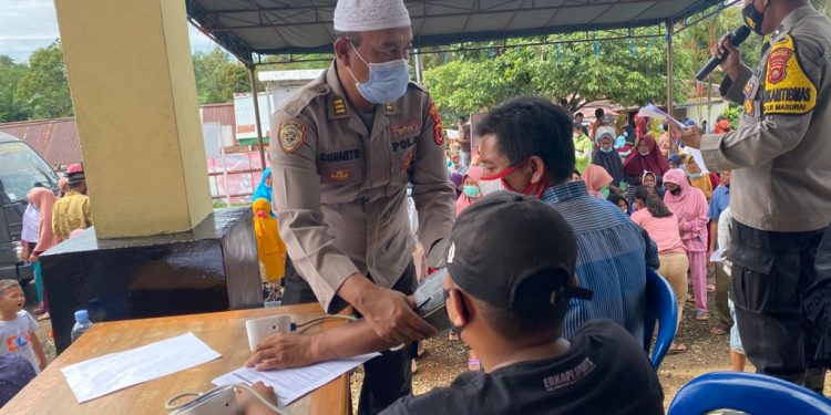 Polsek Lembah Masurai Gelar Vaksinasi Masal Untuk Masyarakat