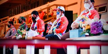 Mendagri Bersama Menteri Lainnya, Dampingi Presiden Buka PON XX 2021 Papua 