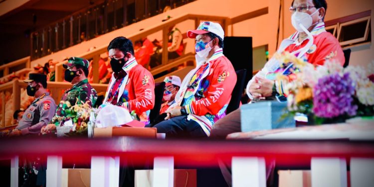 Mendagri Bersama Menteri Lainnya, Dampingi Presiden Buka PON XX 2021 Papua 