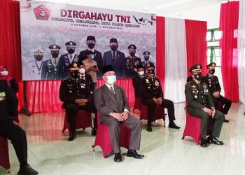 Bupati Merangin dan Forkopimda Ikuti Upacara HUT TNI ke-76