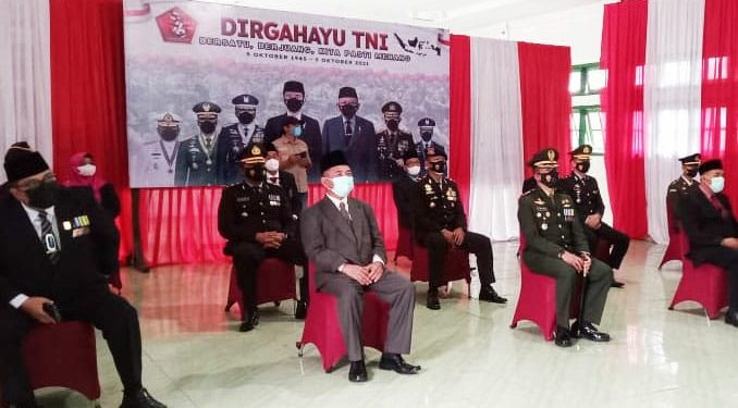 Bupati Merangin  dan Forkopimda Ikuti Upacara HUT TNI ke-76