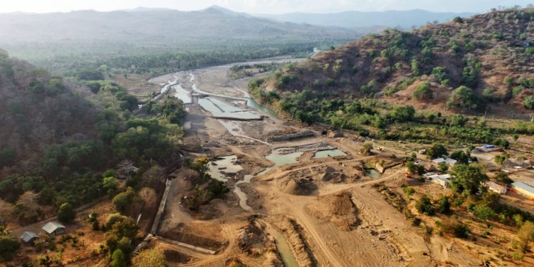 Kementerian PUPR Perbaiki Bendung Mena di Kabupaten Timor Tengah Utara 