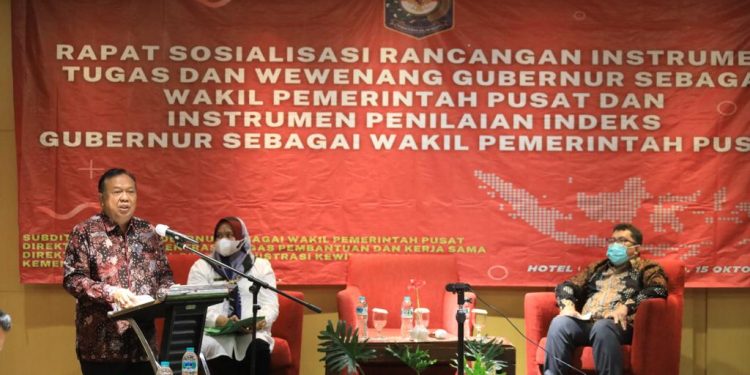Kemendagri Gelar Sosialisasi Rancangan Instrumen Tugas dan Wewenang Gubernur sebagai Wakil Pemerintah Pusat 