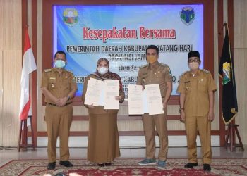Percepat Peningkatan Kesejahteraan masyarakat, Pemkab Batanghari Jalin Kerjasama dengan Muarojambi