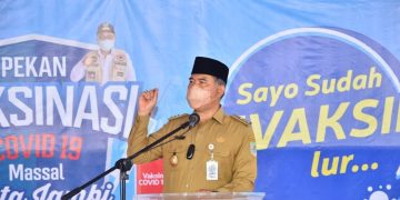 Walikota Fasha: Persentase Vaksinasi Covid-19 di Kota Jambi Salah Satu Tertinggi di Indonesia