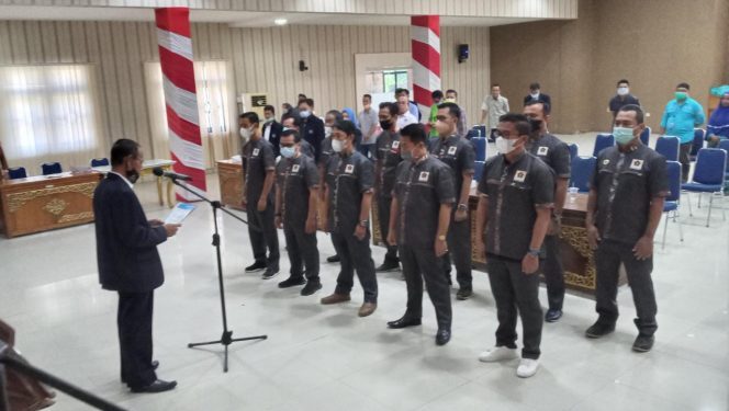 Melantik Pengurus PWI Merangin,  Ini Pesan Ketua PWI Provinsi Jambi