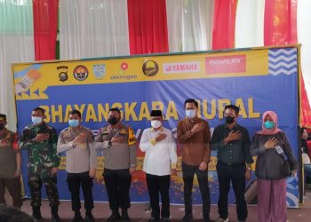 Wawako Jambi Hadiri Kegiatan Mural Bhayangkara 2021