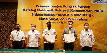 Permudah Pengadaan Barang dan Jasa, Kementerian PUPR Tandatangani Kontrak Payung e-Katalog Sektoral