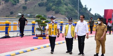 Menteri PUPR Dampingi Presiden Jokowi Resmikan Bendungan Multifungsi Karalloe