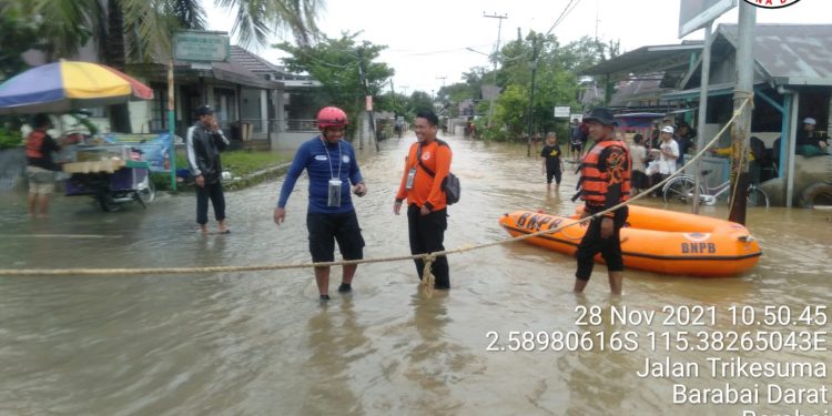 Banjir Rendam Empat Kecamatan di Kabupaten Hulu Sungai Tengah