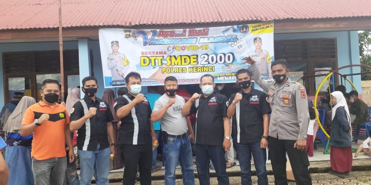 Waw..Vaksinasi Massal DTT SMDE Polres Kerinci Membludak