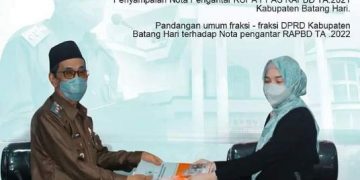 DPRD Batanghari Gelar Paripurna penyampaian Nota Pengantar KUPA PPAS RAPBD TA. 2021