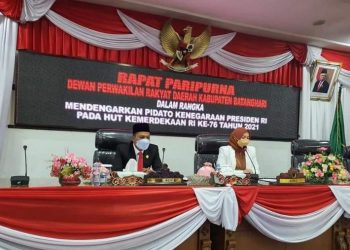 DPRD Batanghari Rapat Paripurna Mendengarkan Pidato Kenegaraan Presiden RI