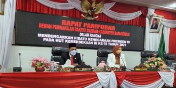DPRD Batanghari Rapat Paripurna Mendengarkan Pidato Kenegaraan Presiden RI
